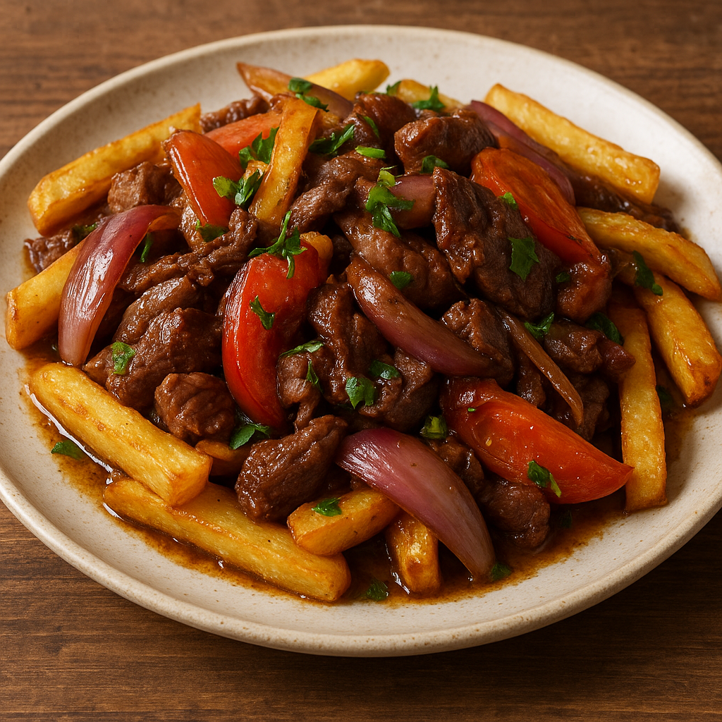 Lomo Saltado – peruwiańskie danie z wołowiny i frytek