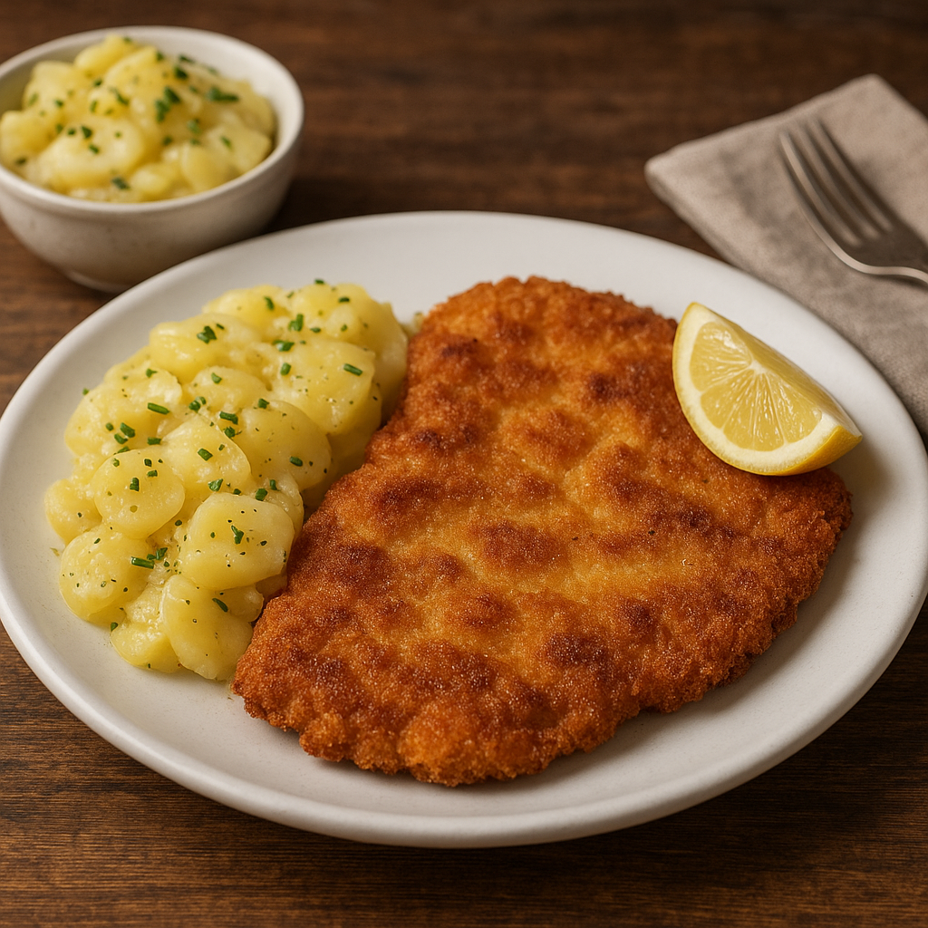 Kuchnia niemiecka – klasyczny schnitzel i kartoffelsalat