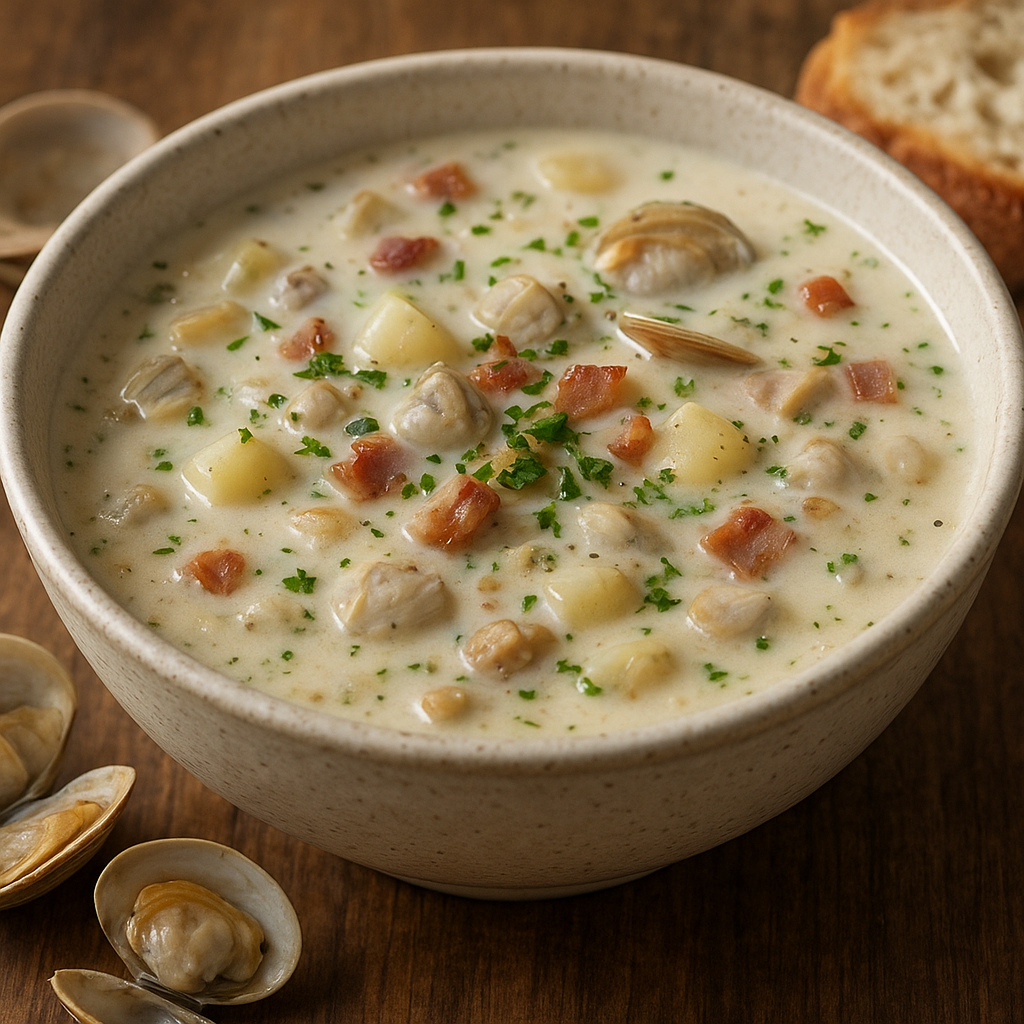 Clam Chowder – amerykańska zupa z małżami
