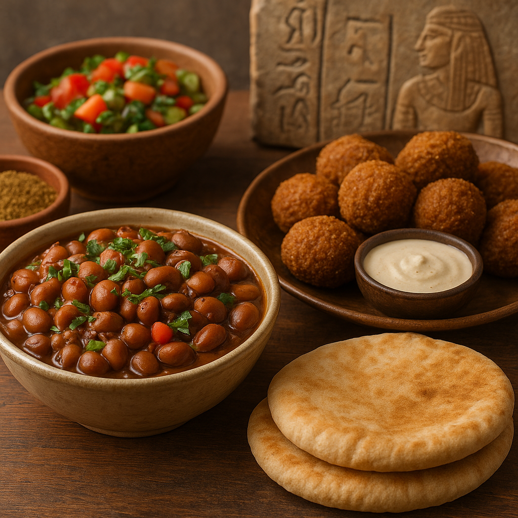 Kuchnia egipska – foul, falafel i starożytne tradycje smakowe