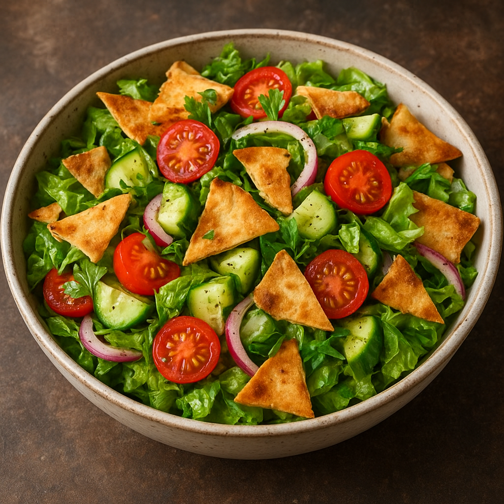 Fattoush – bliskowschodnia chrupiąca sałatka