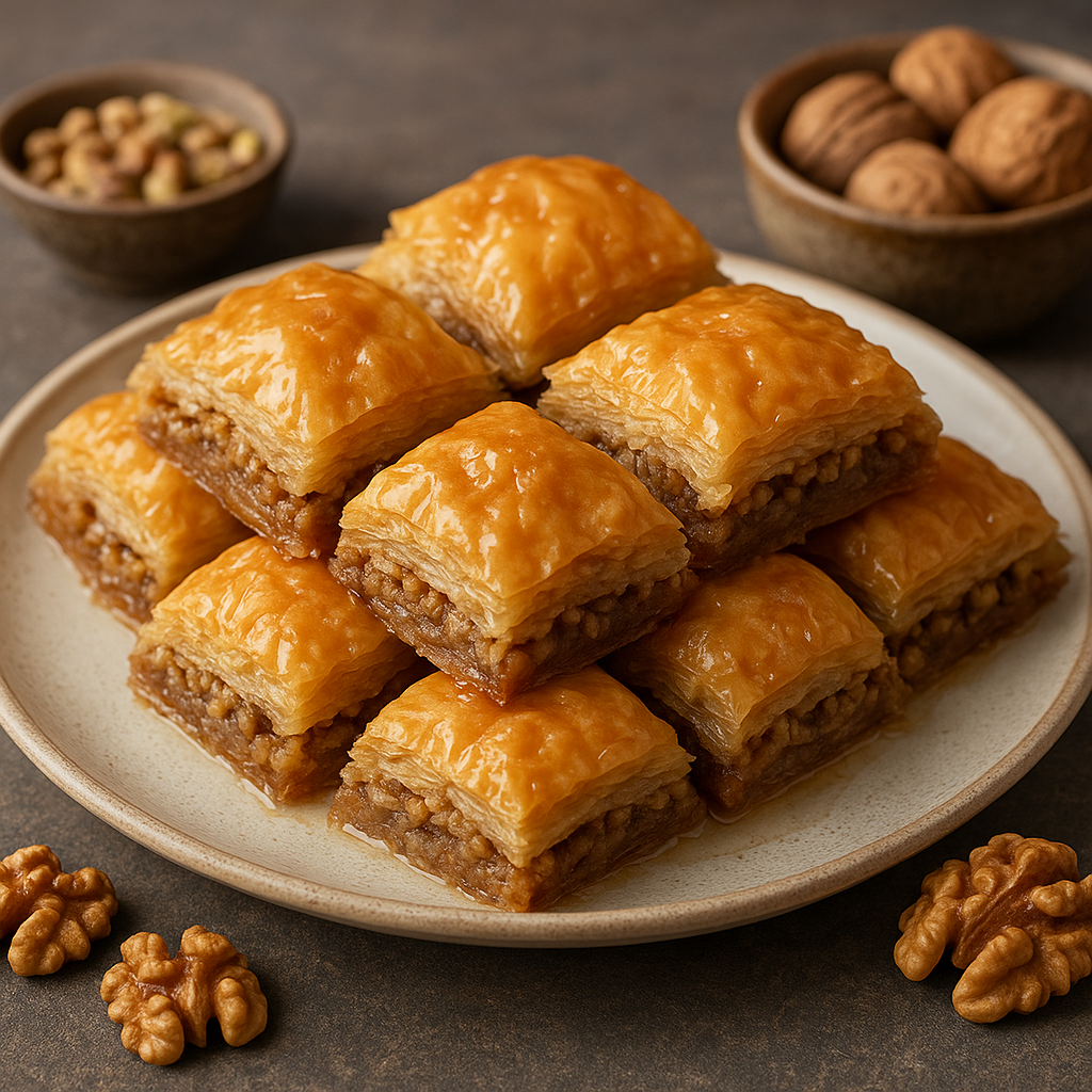 Baklava – grecki i turecki deser z orzechami