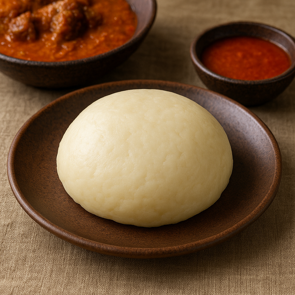 Fufu – afrykańskie ciasto z mąki maniokowej