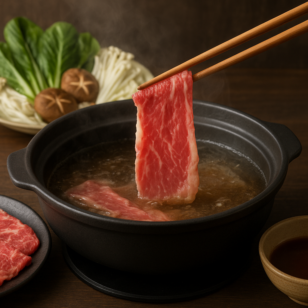 Shabu Shabu – japoński kociołek z cienko krojonym mięsem