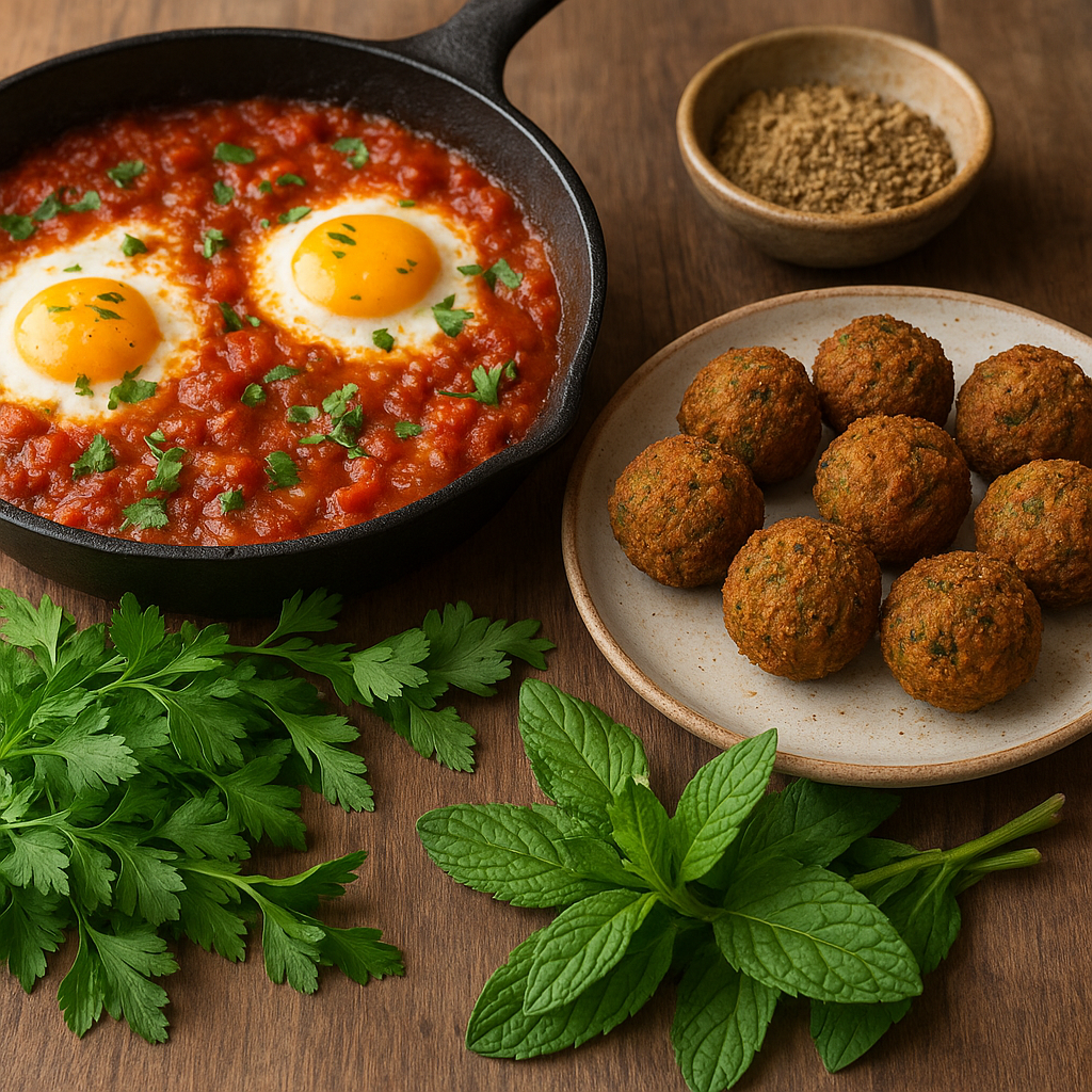 Kuchnia izraelska – shakshuka, falafel i świeże zioła