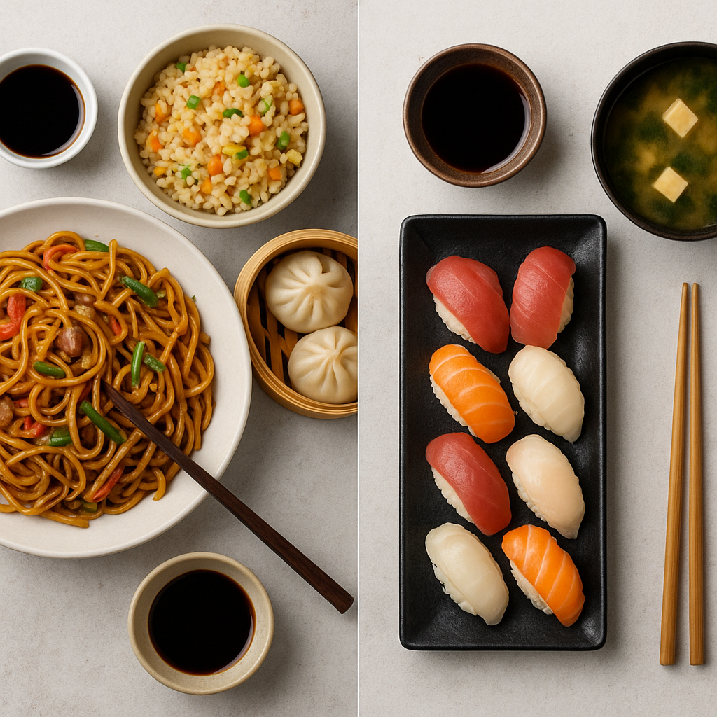 Jakie są różnice między kuchnią chińską a japońską