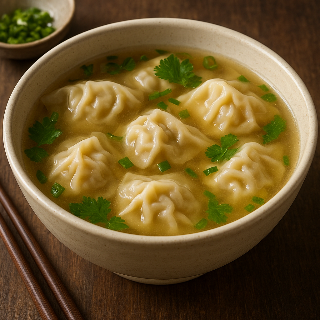 Wonton Soup – chińska zupa z pierożkami