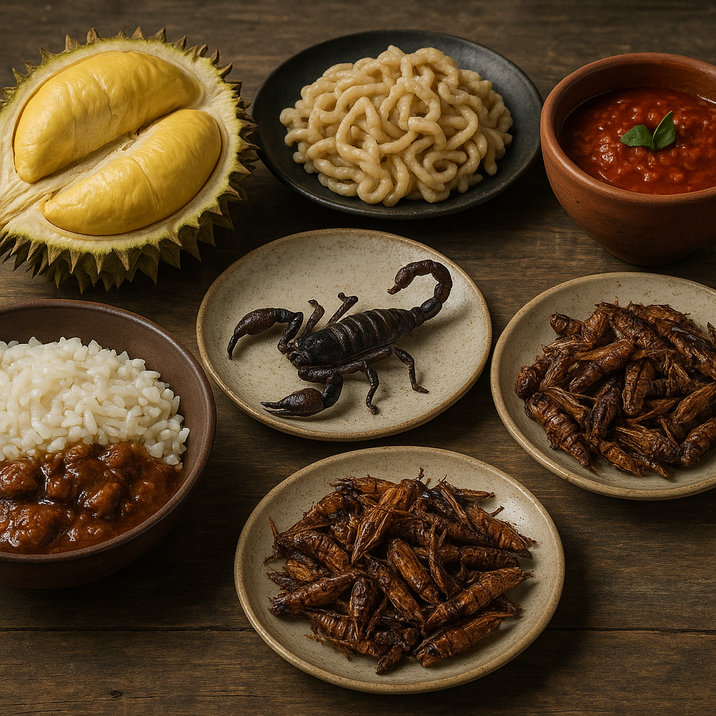 Jakie są najbardziej nietypowe potrawy świata – od duriana po smażone owady
