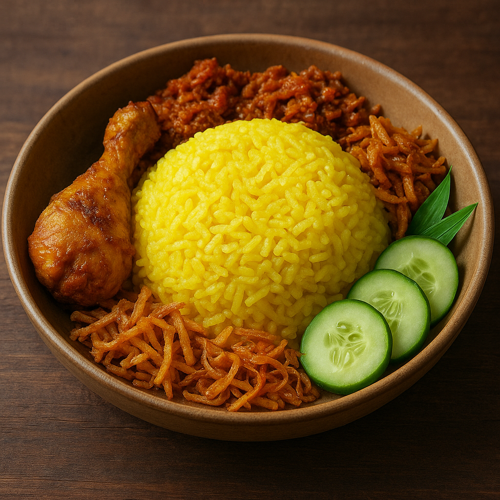 Nasi Kuning – indonezyjski żółty ryż