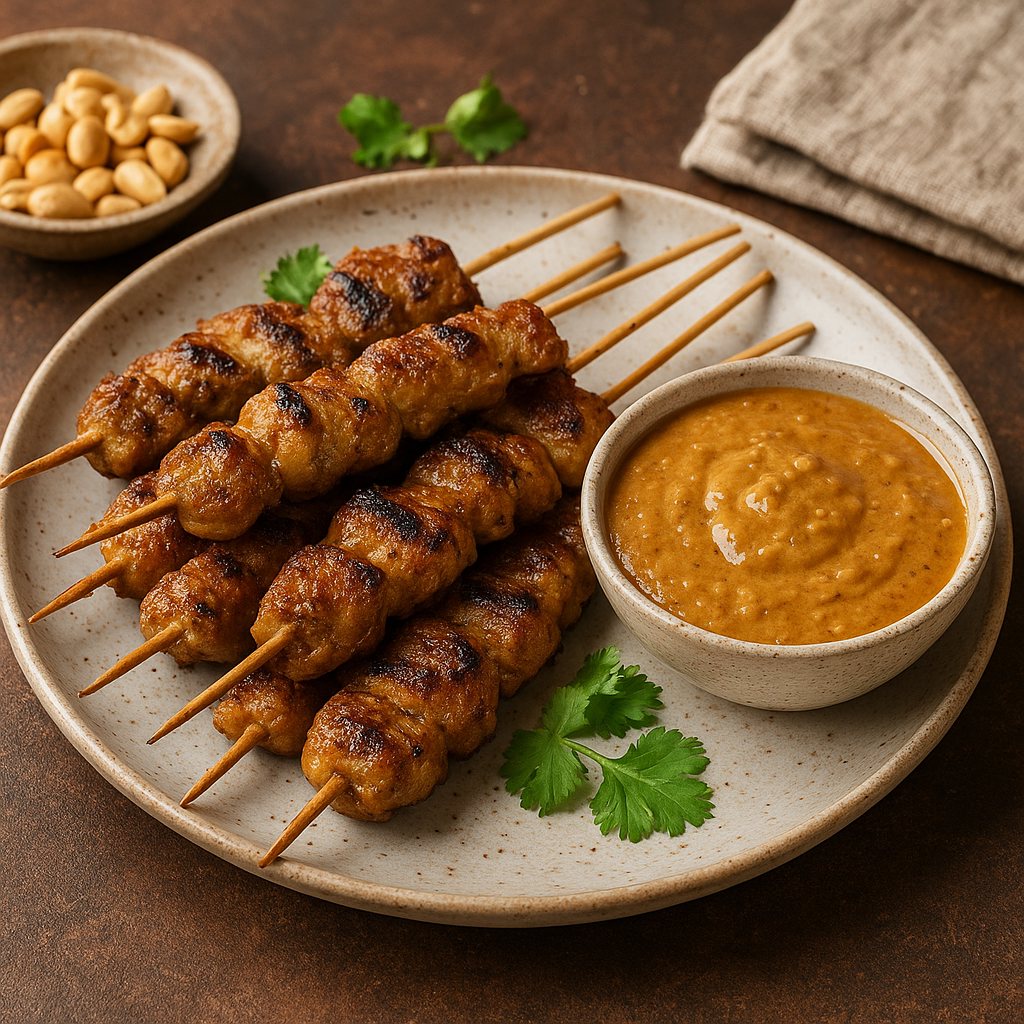 Satay – indonezyjskie szaszłyki z sosem orzechowym