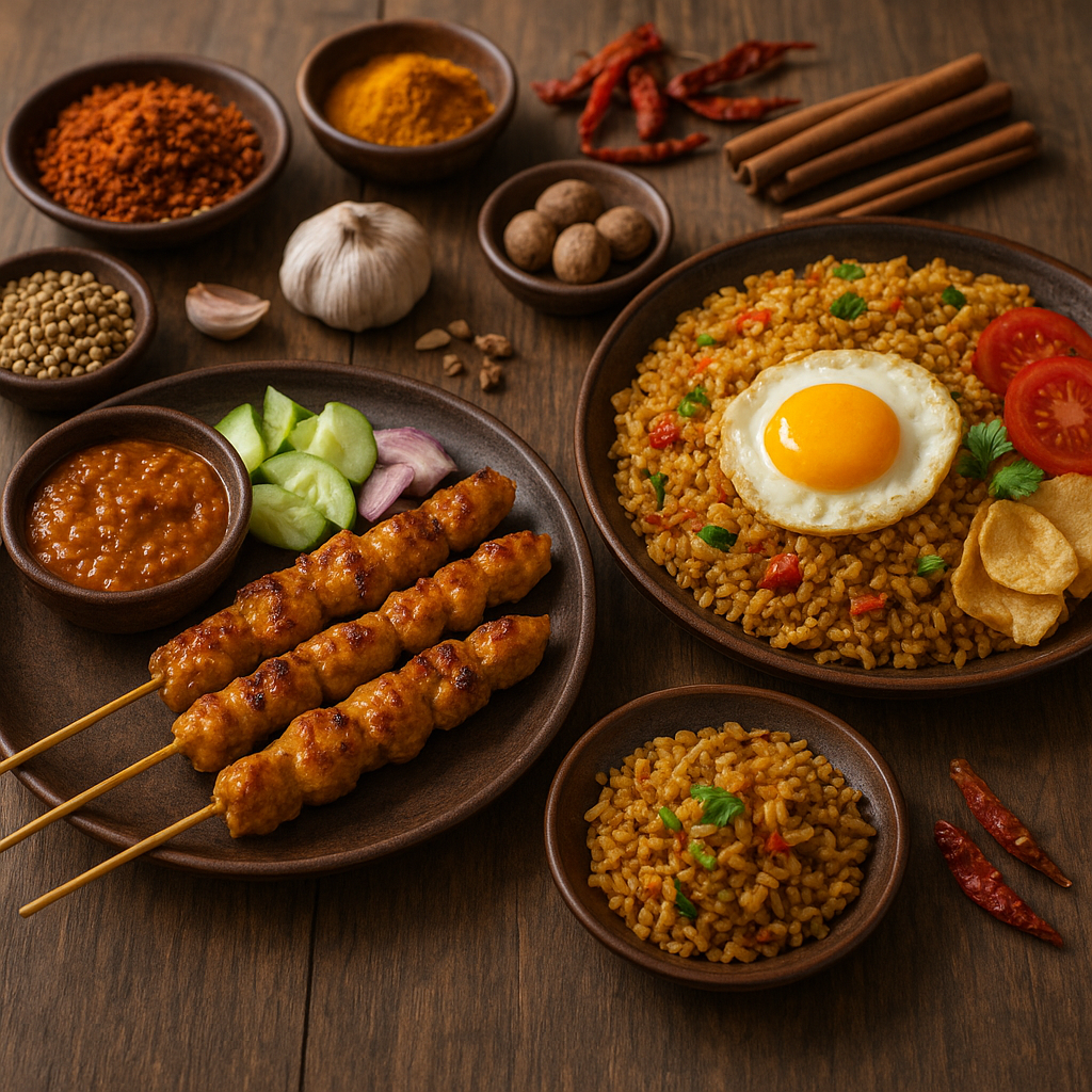 Kuchnia indonezyjska – satay, nasi goreng i bogactwo przypraw