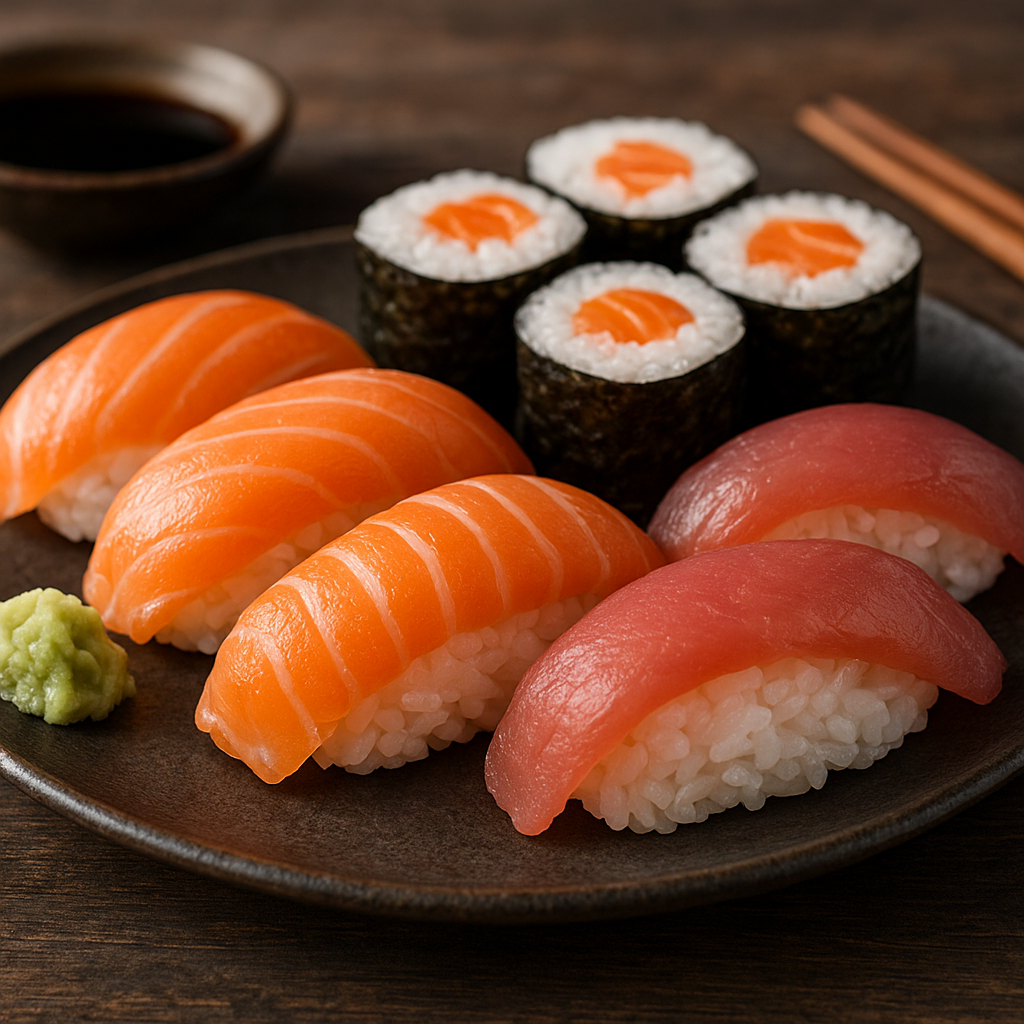 Sushi – japońska potrawa z ryżem i surową rybą