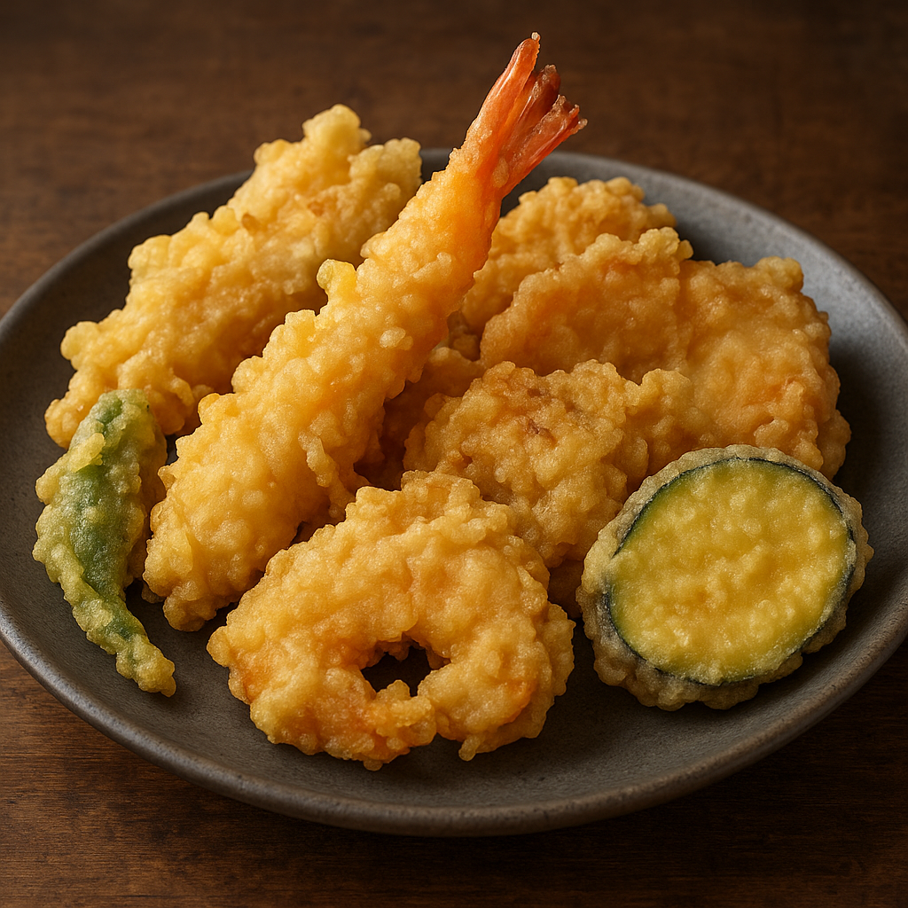 Tempura – japońskie smażone owoce morza i warzywa