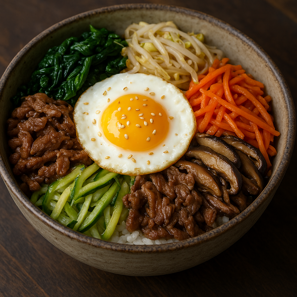 Bibimbap – koreańskie danie ryżowe z warzywami