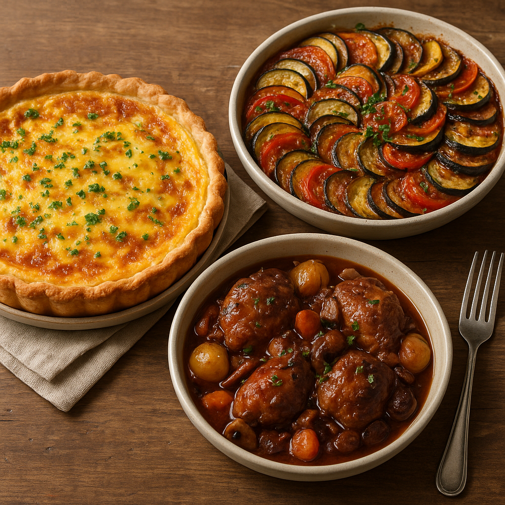 Kuchnia francuska – jak zrobić quiche, ratatouille i coq au vin