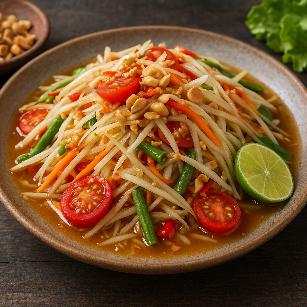 Som Tum – tajska sałatka z zielonej papai