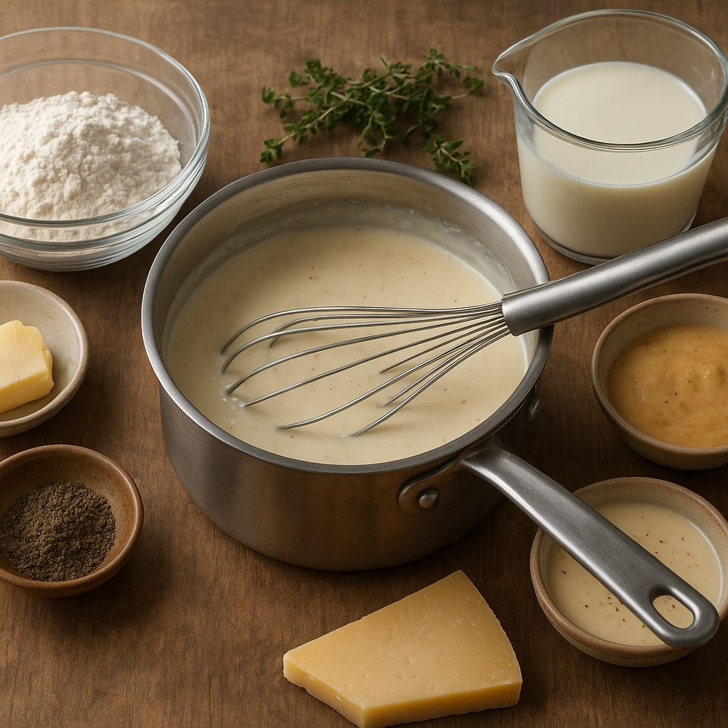 Jak przygotować klasyczny francuski sos béchamel i jego warianty