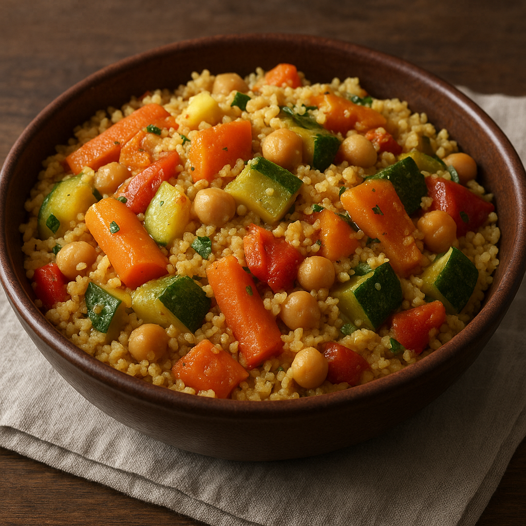 Couscous – północnoafrykański kuskus z warzywami