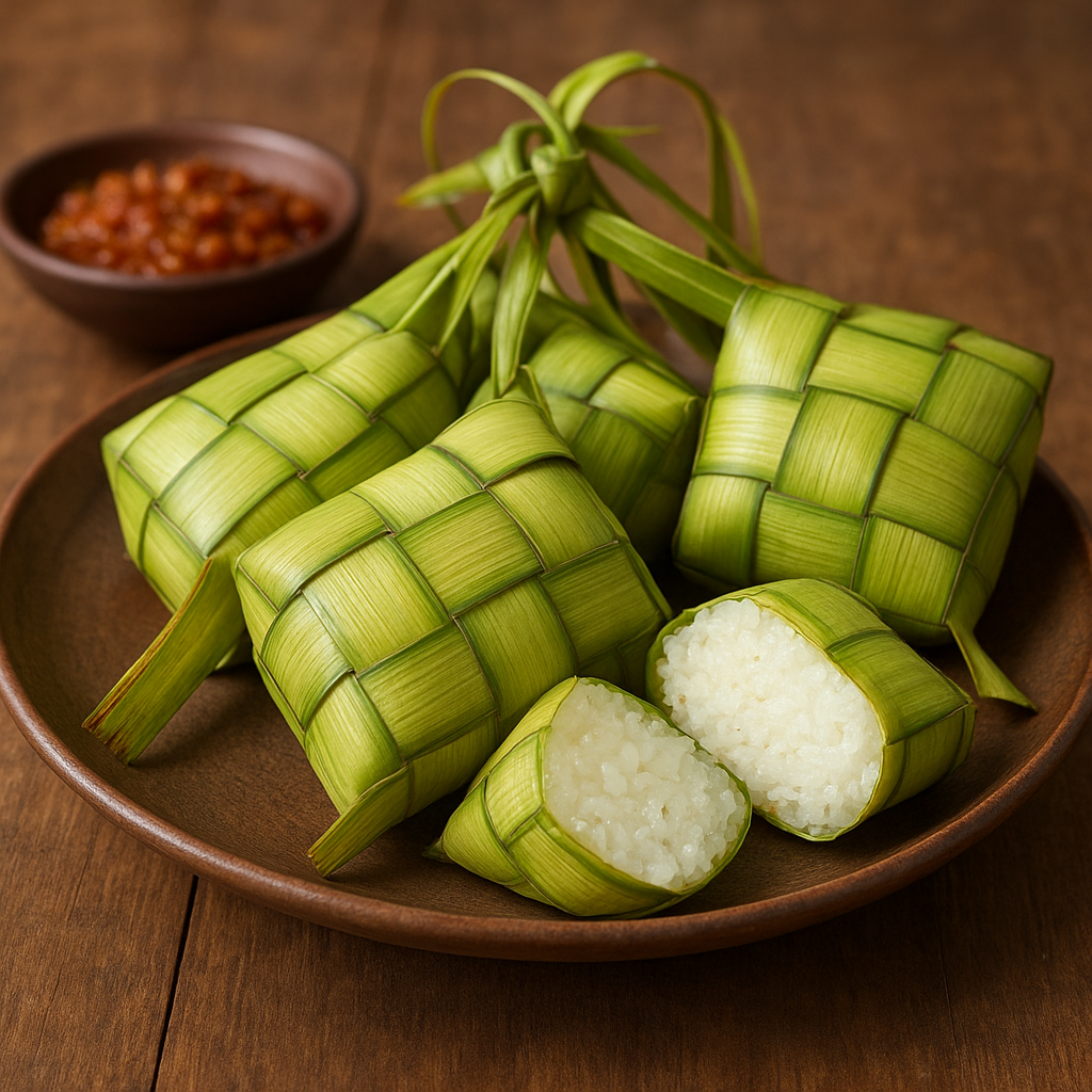 Ketupat rice – kuchnia indonezyjska