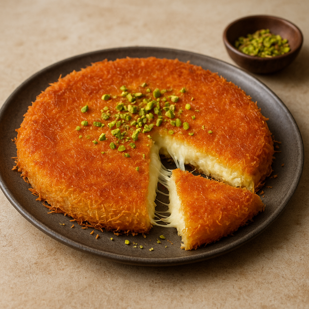 Knafeh cheese – kuchnia bliskowschodnia