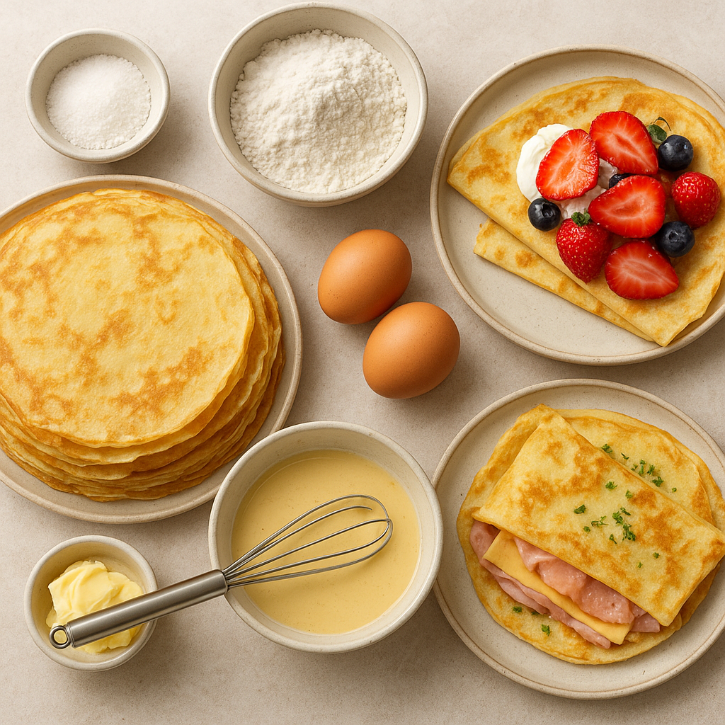 Jak zrobić francuskie naleśniki na słodko i słono