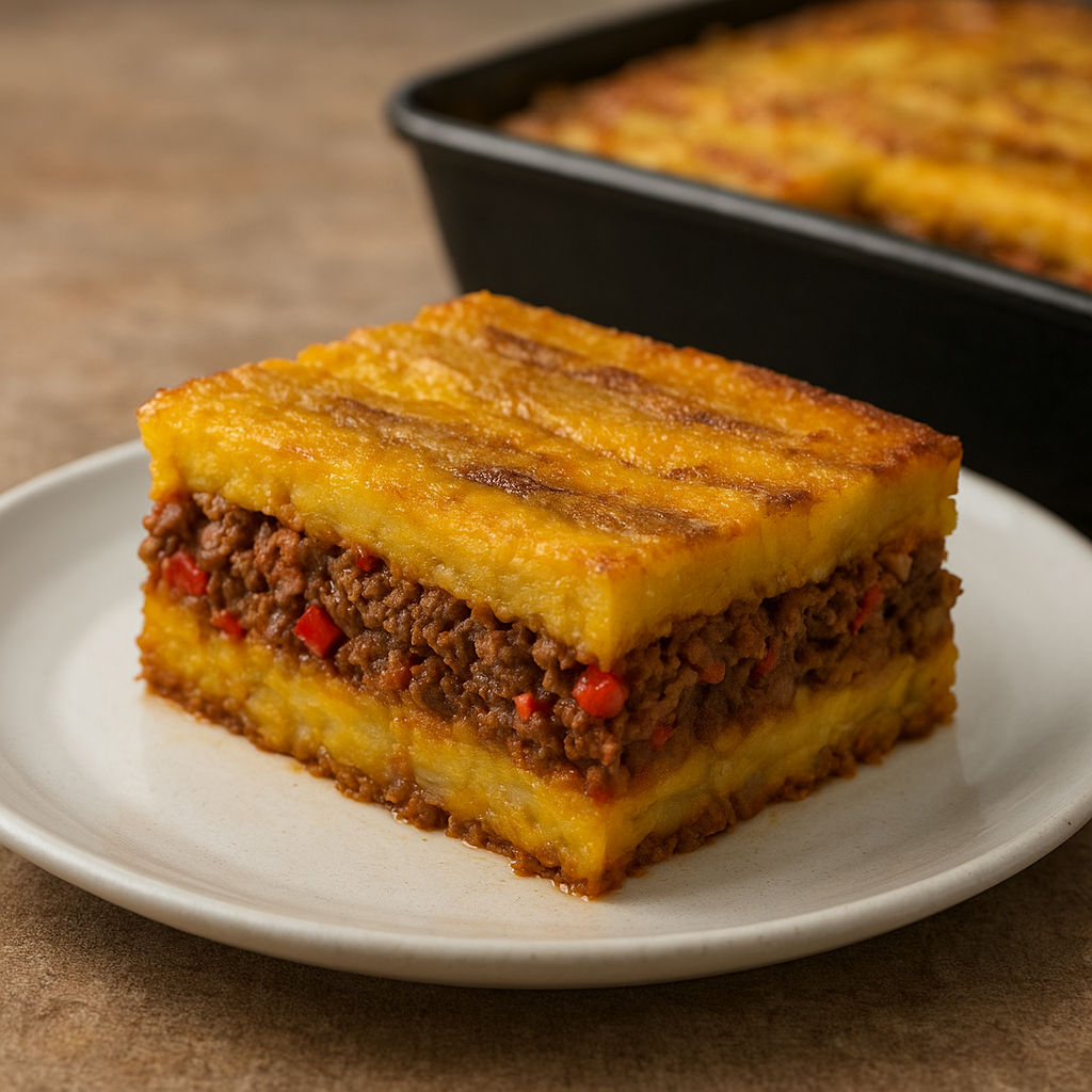 Pastelón – karaibska zapiekanka z plantanów