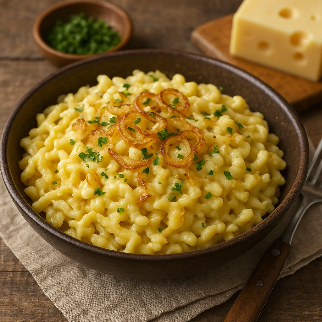 Käsespätzle – niemieckie kluski z serem