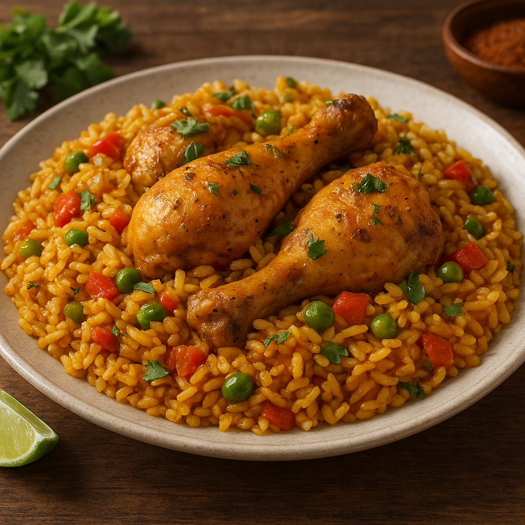 Arroz con Pollo – karaibskie danie ryżowe z kurczakiem