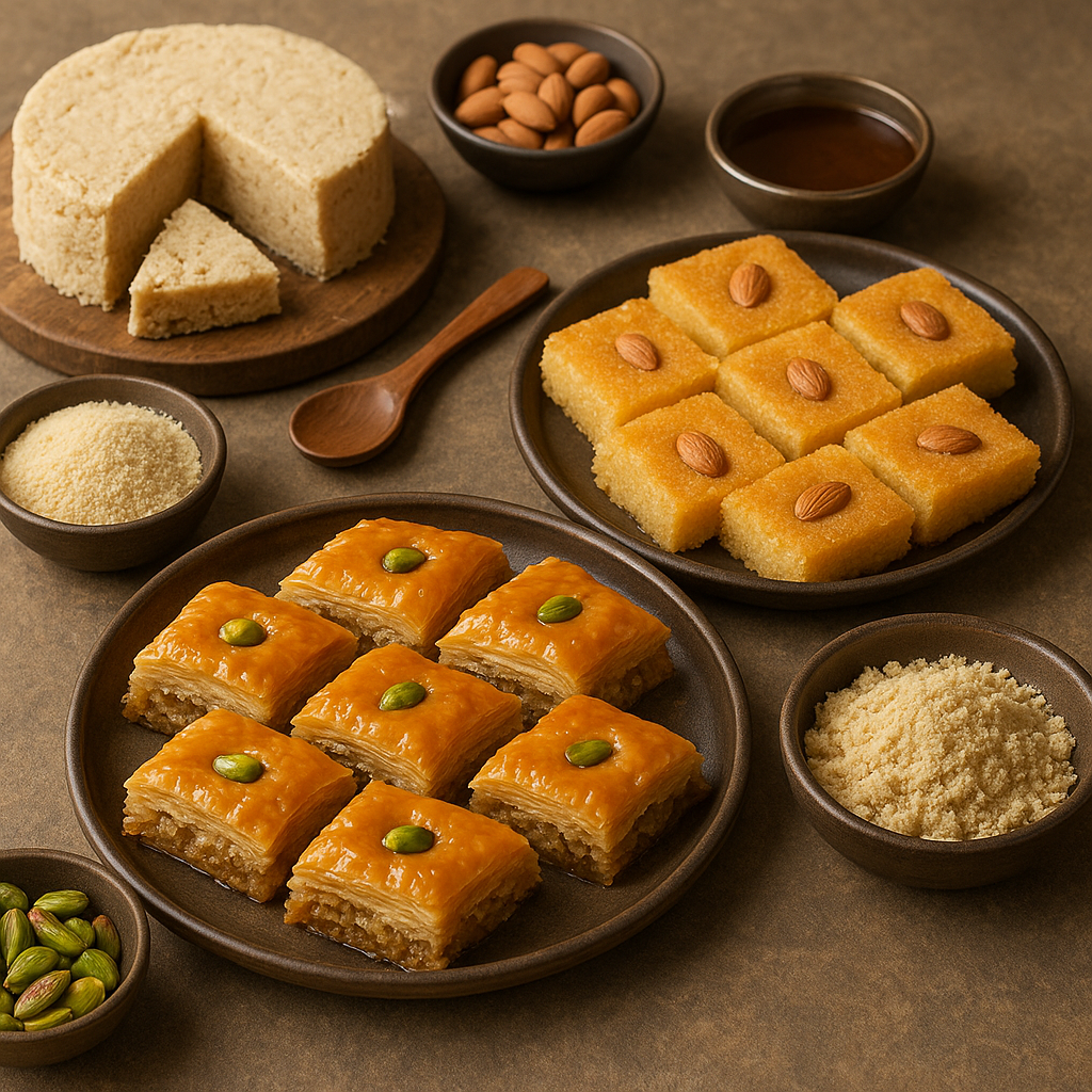 Jak przygotować arabskie słodkości – baklawa, basbousa, halva