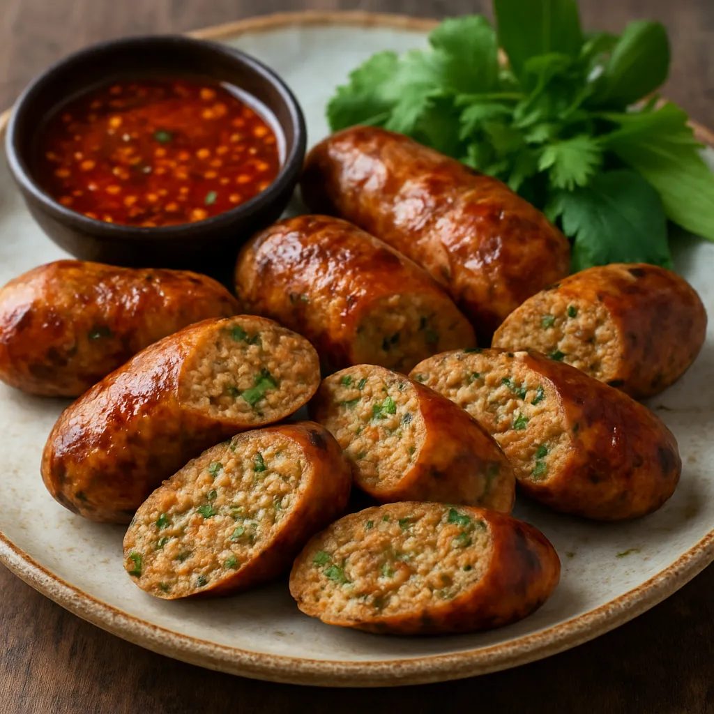 Sai Oua – tajska kiełbasa z ziołami