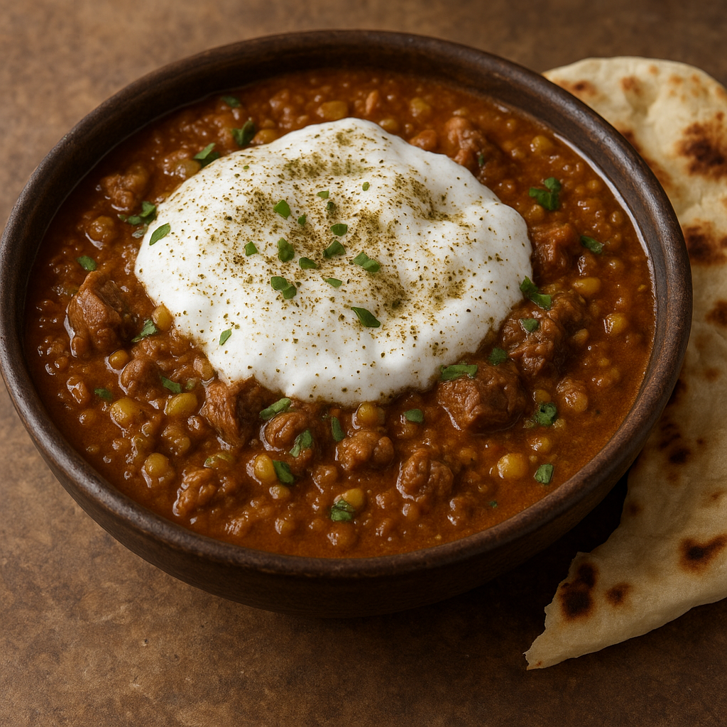 Saltah – jemeński gulasz z pianką fenugreek