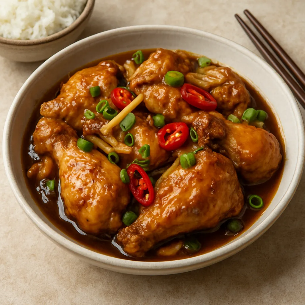 Ga Kho Gung – wietnamski kurczak w sosie imbirowym
