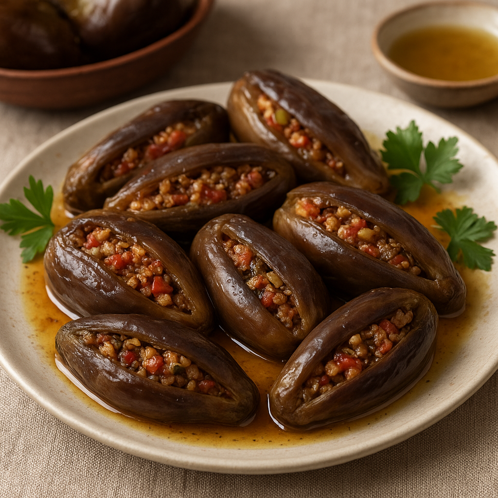 Makdous – bliskowschodnie nadziewane bakłażany