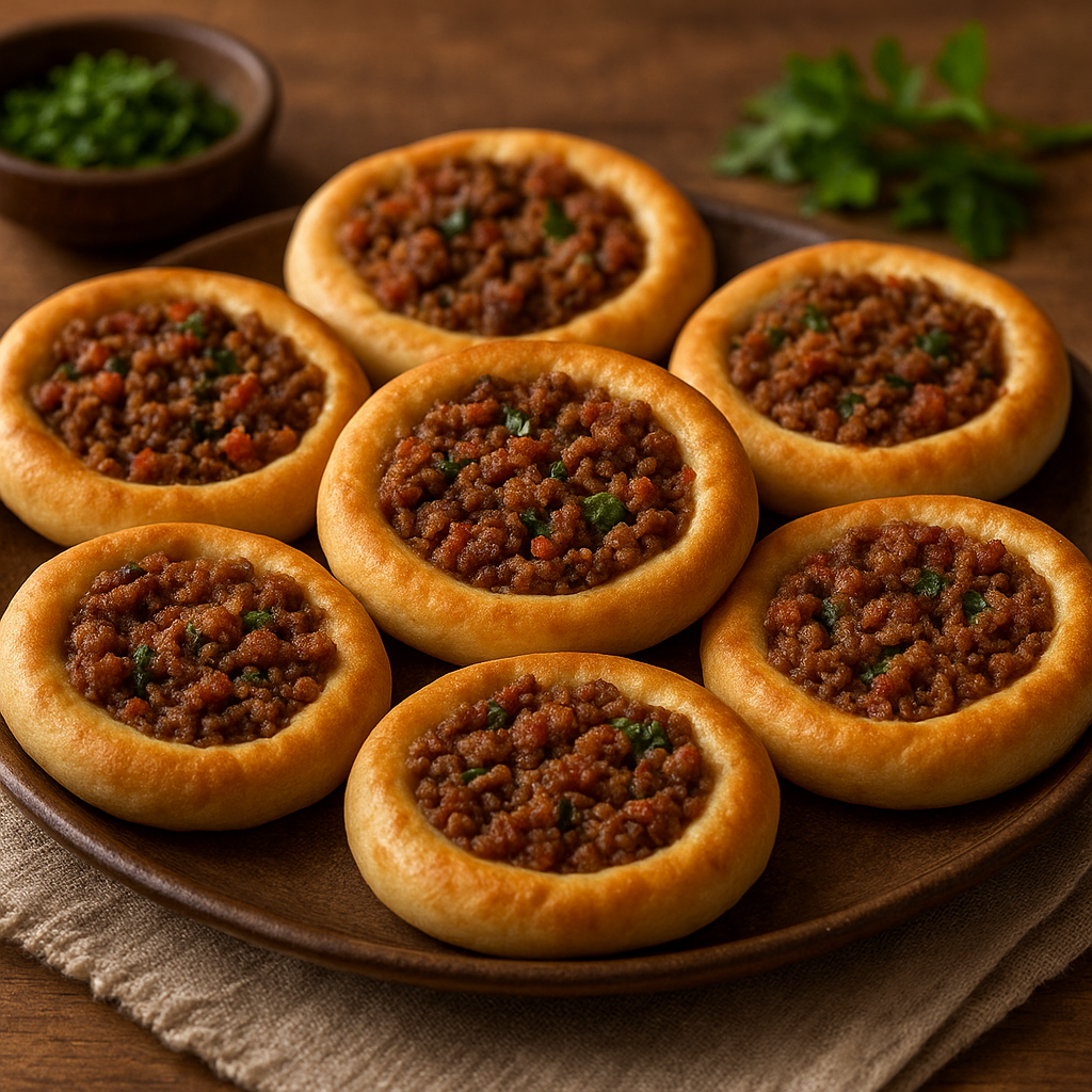 Sfeeha – syryjskie mini-pizze z mięsem