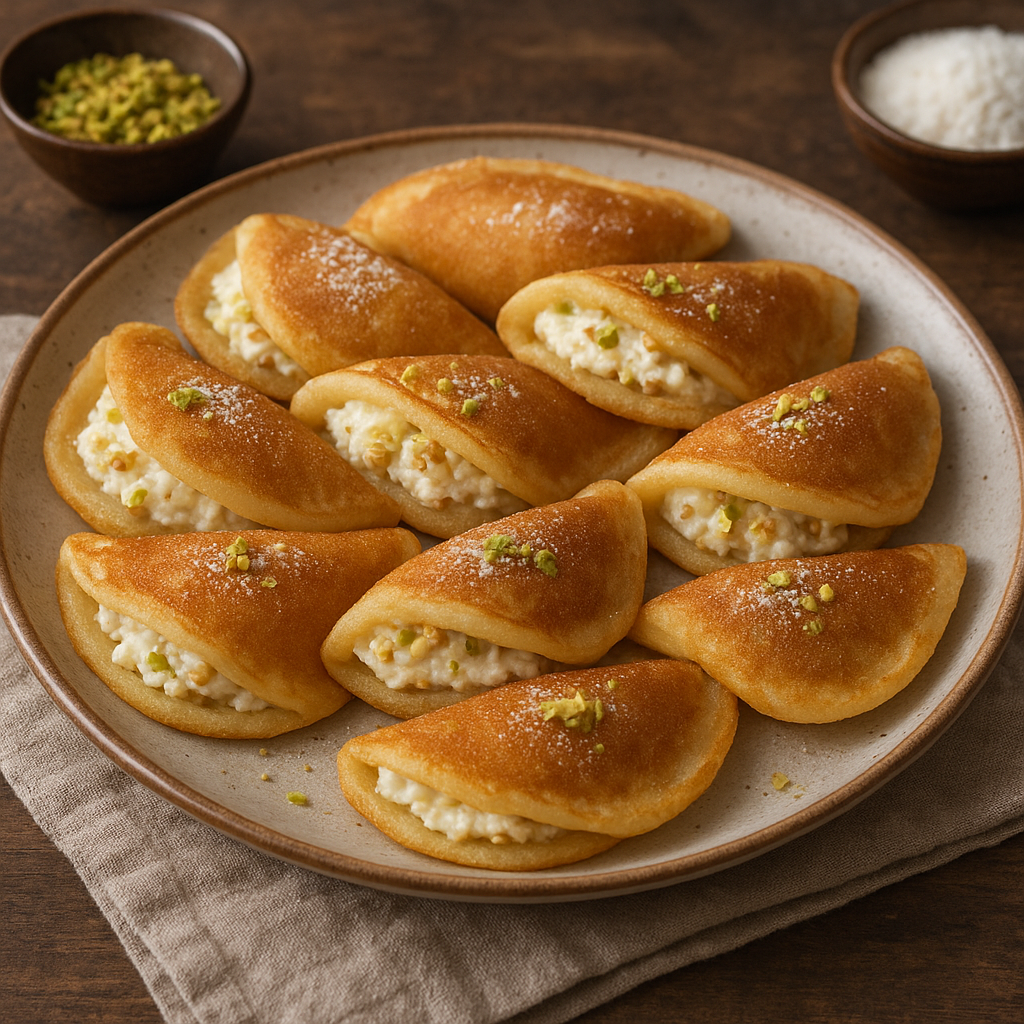 Qatayef – bliskowschodnie naleśniki z nadzieniem