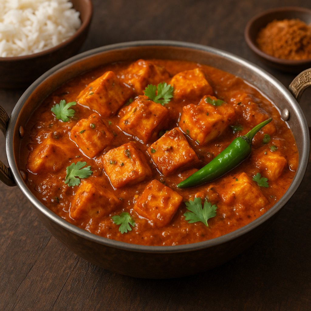 Kadai Paneer – indyjskie danie z serem paneer