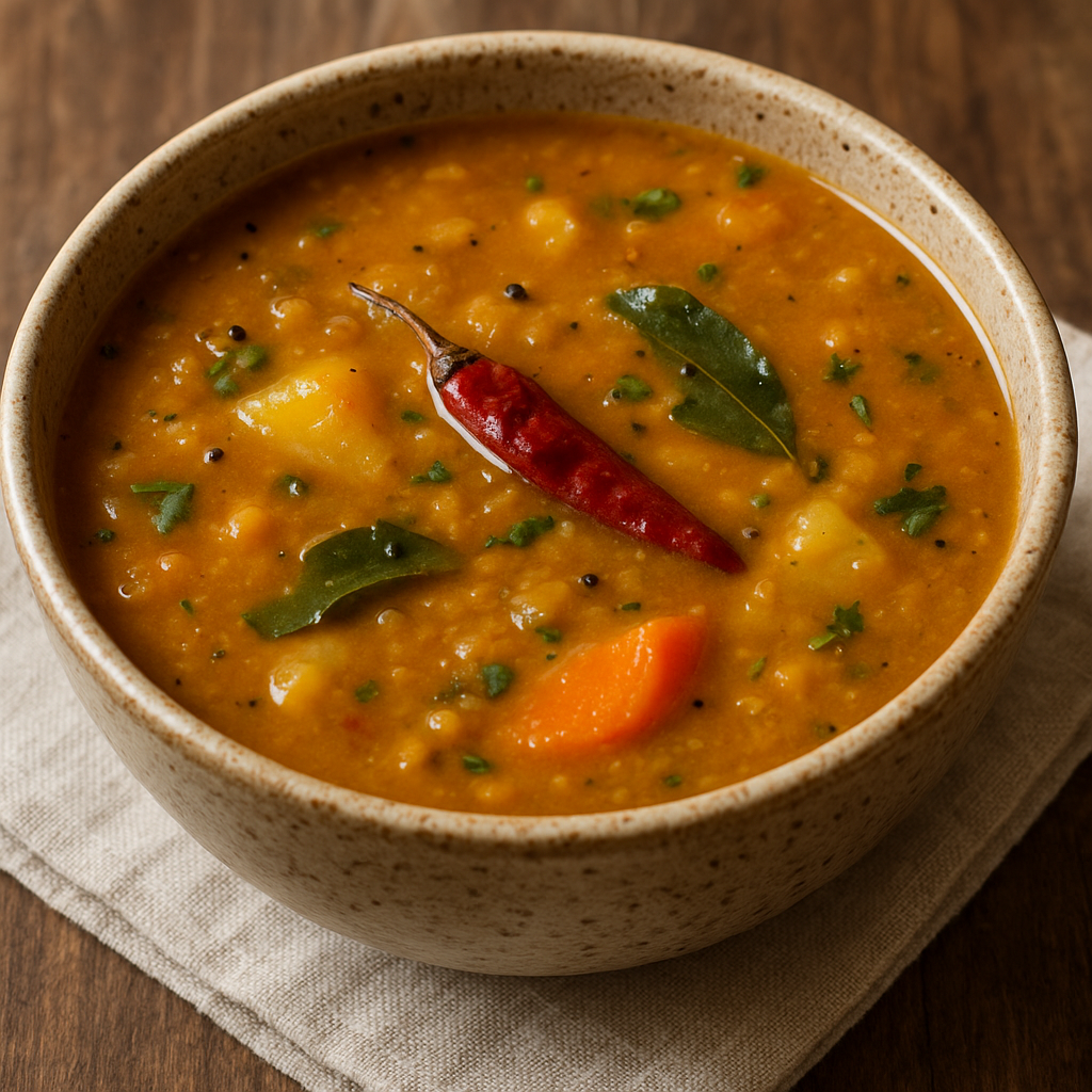 Sambar – południowoindyjska zupa z soczewicy