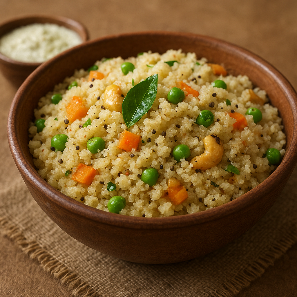 Upma – południowoindyjskie danie śniadaniowe