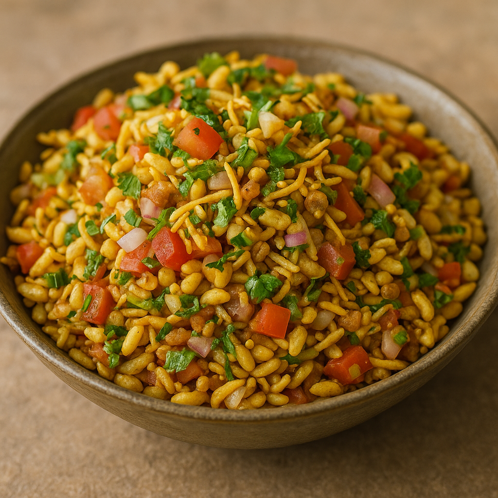 Bhel Puri – indyjska sałatka uliczna