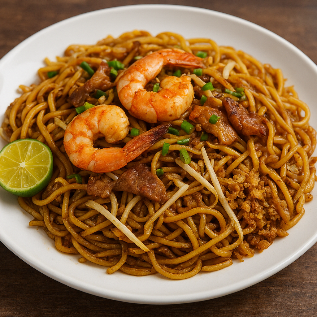 Hokkien Mee – malezyjski smażony makaron