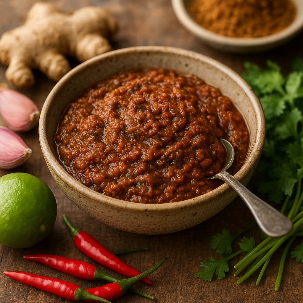 Cambodian kroeung paste – kuchnia kambodżańska
