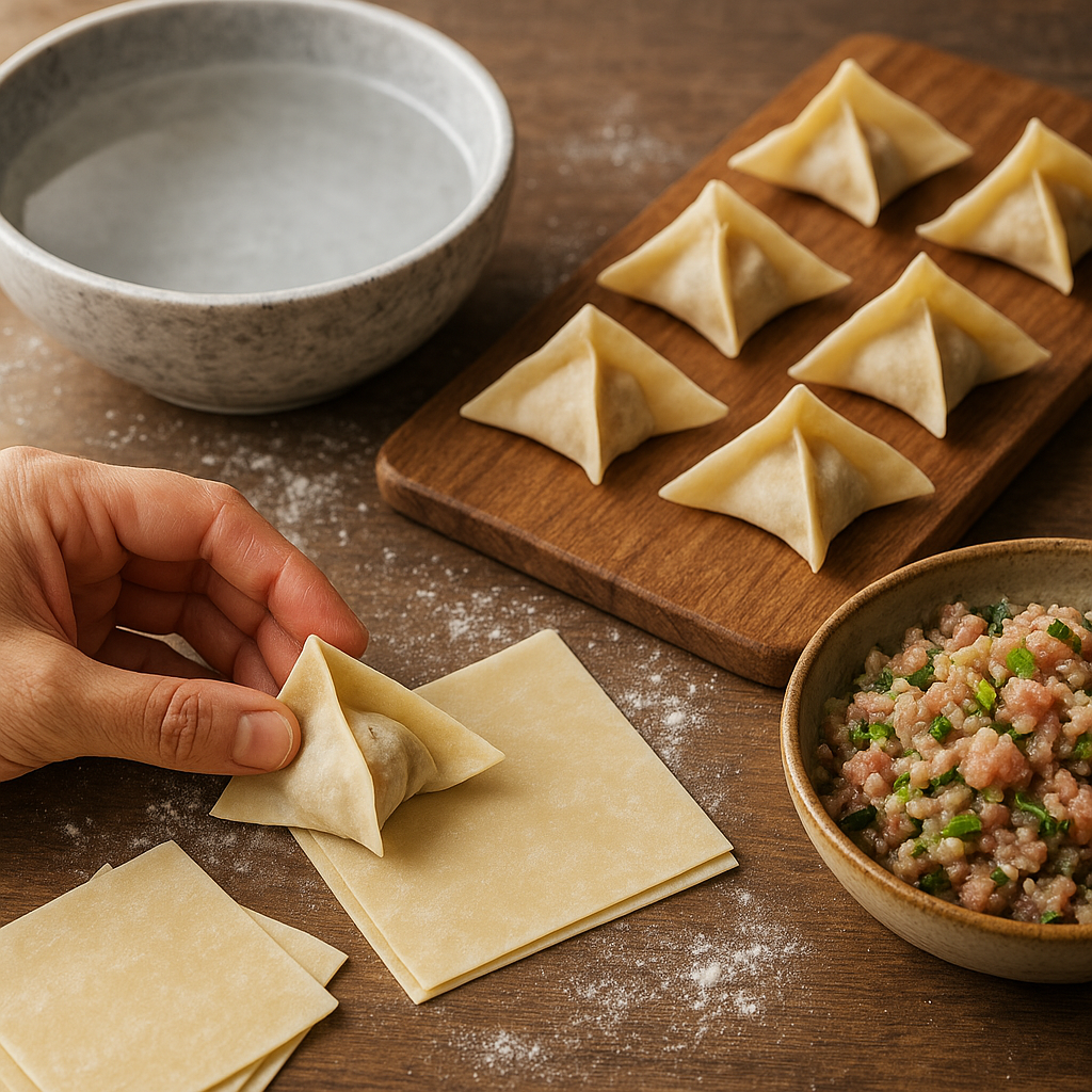 Jak przygotować domowe pierożki wonton w stylu chińskim