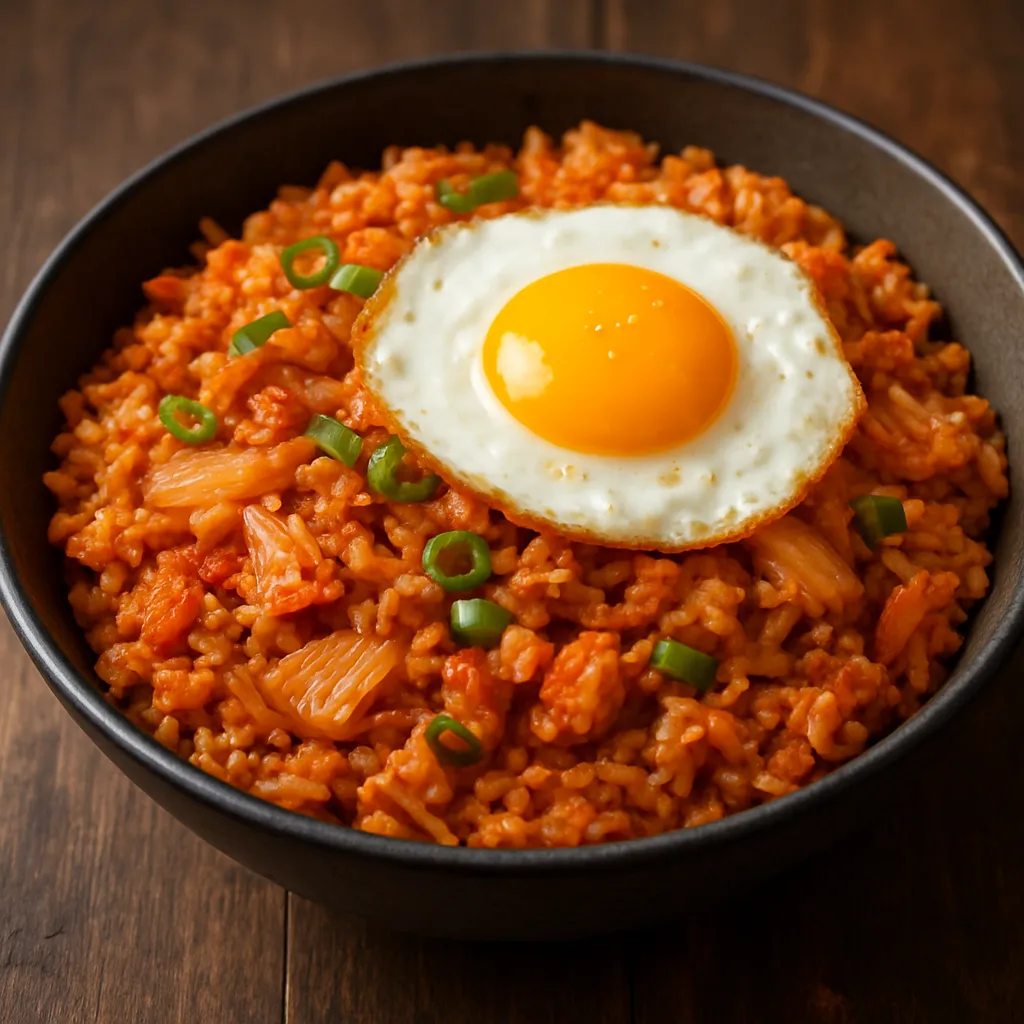 Kimchi Bokkeumbap – koreański smażony ryż