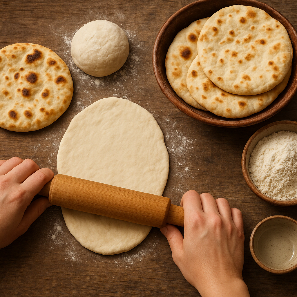Jak przygotować domowy chleb naan lub pita