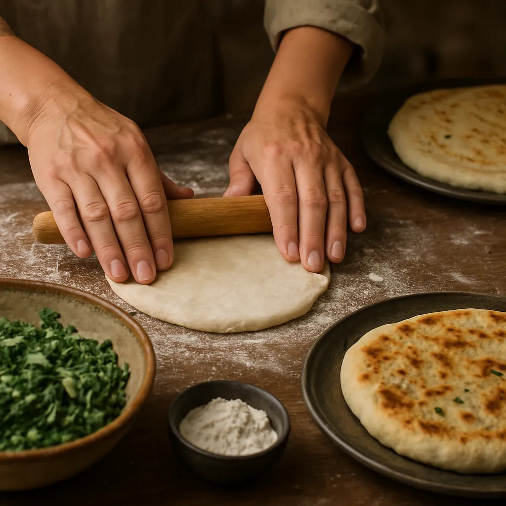 Afghan bolani dough – kuchnia afgańska