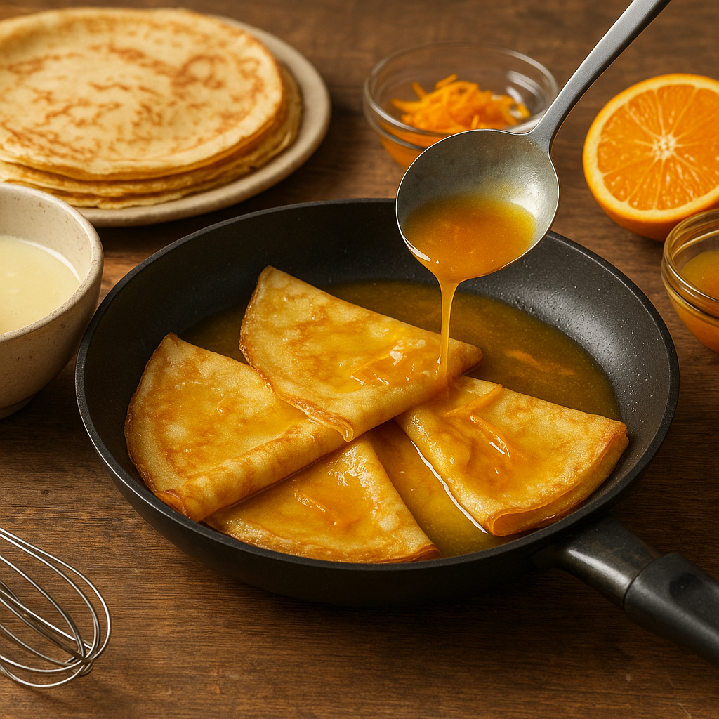 Jak przygotować francuskie naleśniki Suzette