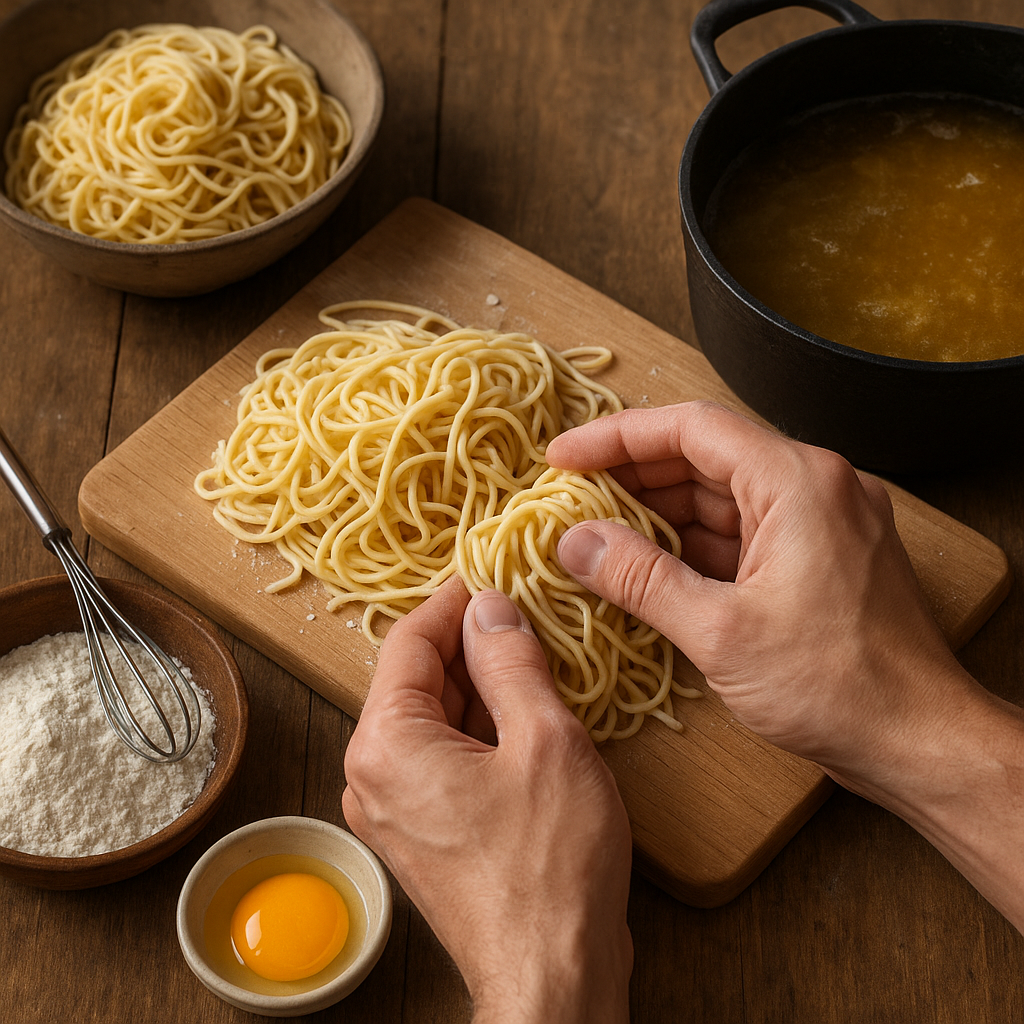 Jak zrobić domowy makaron ramen od podstaw