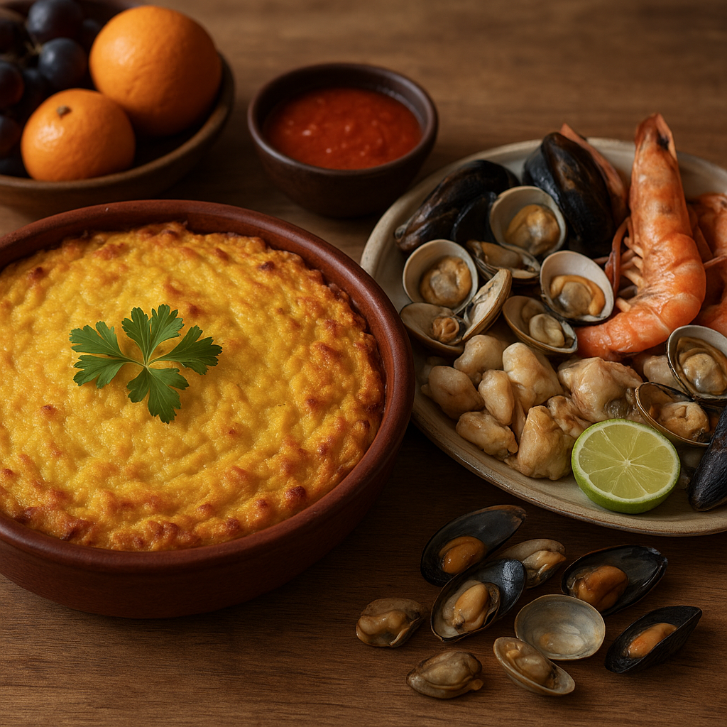 Kuchnia chilijska – pastel de choclo i owoce morza z Pacyfiku