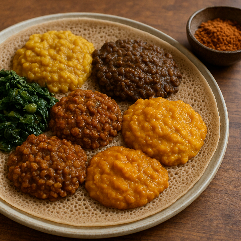 Kuchnia etiopska – aromatyczna injera i wegańskie potrawy z soczewicy
