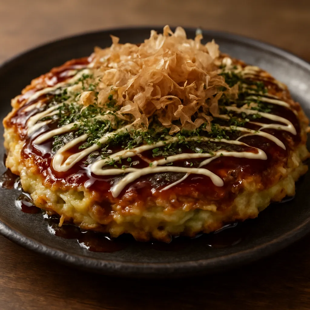 Okonomiyaki – japoński wytrawny placek